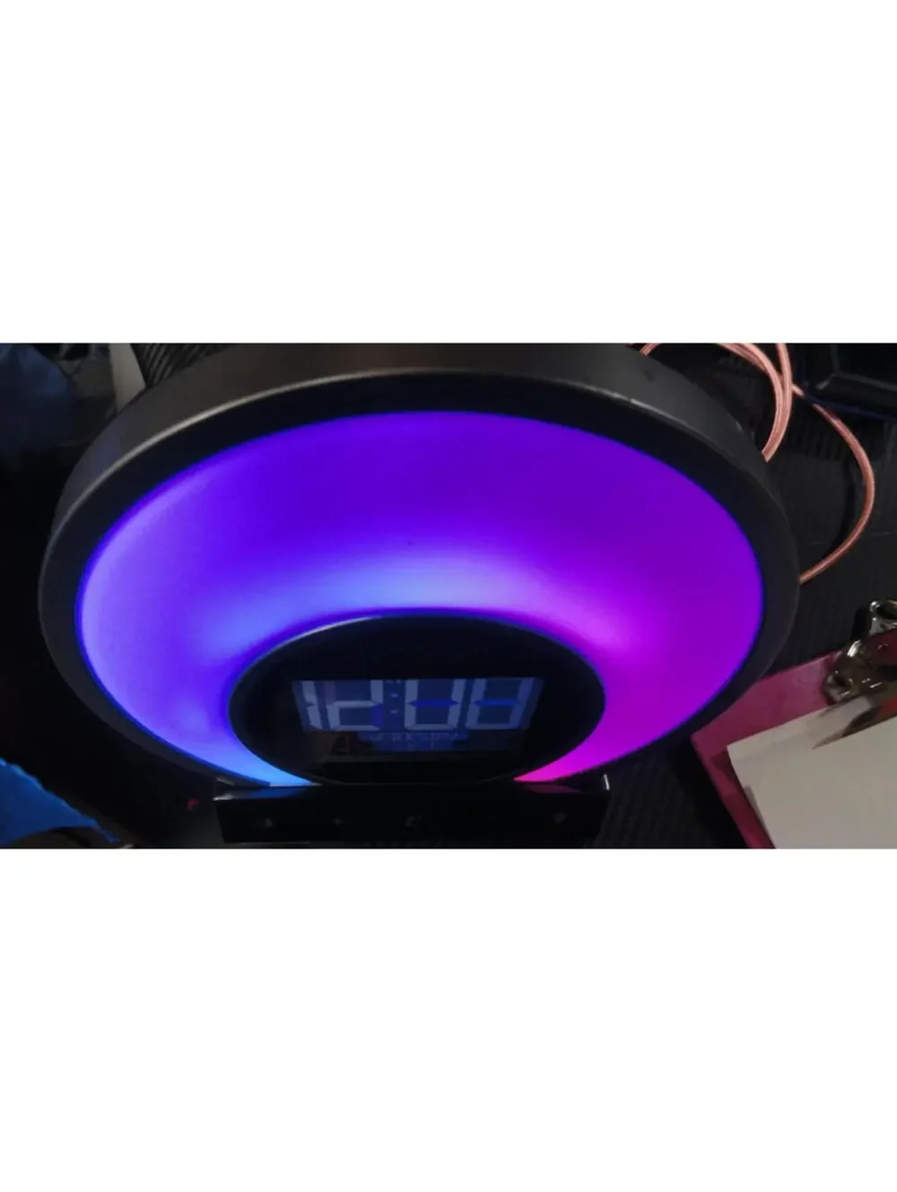 La Crosse, Soluna Mood Light Alarm Clock | Indoor Temperature Humidity Calendar